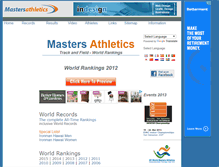 Tablet Screenshot of mastersathletics.net